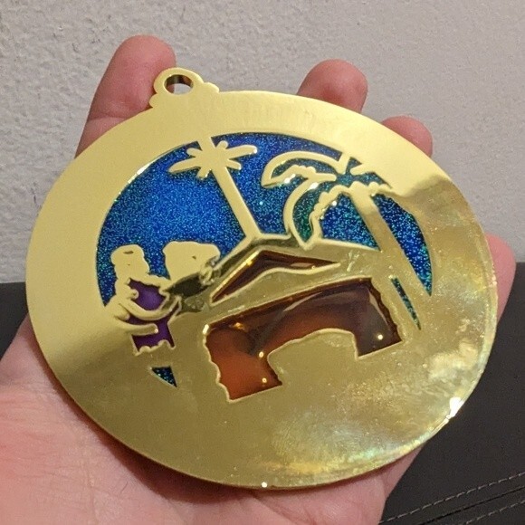 Franciscan Health Metal and Stained Glass Christmas Ornaments 2020 and 2022 - Picture 6 of 10